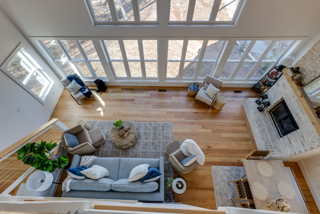 Living room overhead view